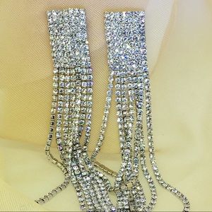 Celebrity inspired statement long tassel Earrings for women bridal